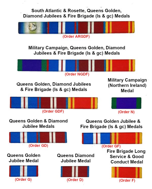 Medal Ribbon Pin-on Bars